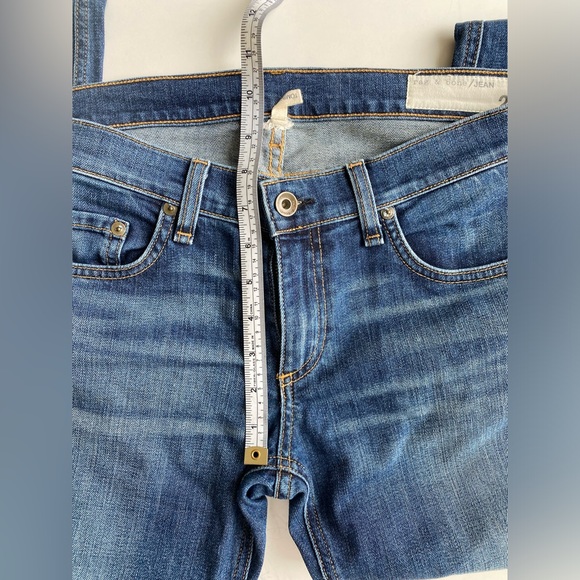 Rag & bone - tomboy jeans - distressed in blue - size 27 - Picture 5 of 6